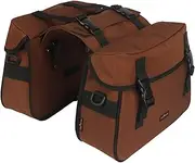 TOURBON Bike Panniers Bag Bicycle Rear Rack Double Trunk Bags Shoulder Pacnic Pack for Outdoor Camping Cycling Travel