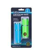 Brillar Glow In The Dark Torches - Set Of 2 W/Cob Led Tech