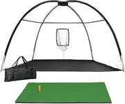 3.5m Golf Practice Net with Mat & Target - Training Aid Equipment