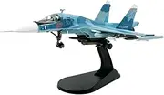 Replica Pre-Build Aircraf Diecast Metal 1/100 Scale for Su34 Sukhoi Su-34 ReplicaAir FighterFinished Aircraft Model Toy Adult Boys Souvenir Collection Gift Display