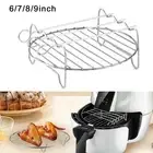 Brand New Air Fryer Rack Household Oven Accessories Silver Simple 1 Pc