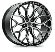 Vossen HF-2 24x10 / 5x120 / ET32 / Deep Face / 72.56 - Gloss Black Wheel