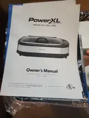 Power Smokeless Grill Pro PG-1500FDR Indoor Electric Grill & Griddle NIB