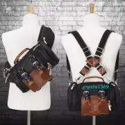 Anime Attack On Titan Levi Ackerman 3D Maneuver Gear Pouch Gray Device Backpack