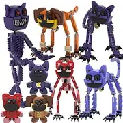 Smiling Animal Building Block Poppy Play Game Model Playset Cute Character Building Brick Kit