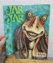 Star Wars Episode 1 Phantom menace, 2000s printed School Folder, Jar Jar Binks