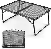Folding Picnic Table,Foldable Camping Table with Mesh Desktop,Carry Handle Design,Portable Outdoor Desk,Multi-Purpose Desk,for Picnic,Camping,BBQ,Beach