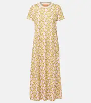 [La DoubleJ] La DoubleJ Sporty Swing cotton midi dress UK 12 multicoloured
