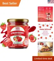 Keto Strawberry Jam - 12oz No Sugar Added, Monk Fruit Sweetened Delight