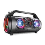 Portable Bluetooth Speaker with Subwoofer, Wireless Speakers with Booming