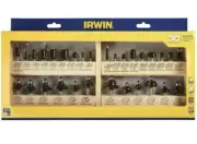 Irwin 30 pc Marple Master Carbide Tipped Router Bit Set w/ Wooden Case 1901049