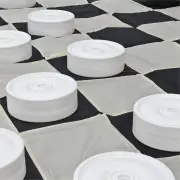 Large 22cm Diameter Plastic Checkers Pieces