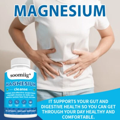 Magnesium Cleanse - Colon Cleanse & Detox - Occasional Constipation Capsules