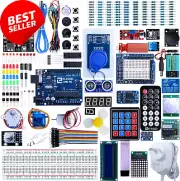 UNO R3 Starter Kit, 200+ Pieces, Compatible with Arduino IDE, Includes Tutorials