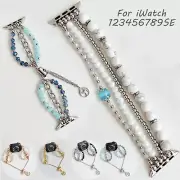 Momen Jewelry Bangle Crystal Bracelet for iWatch Band Strap 49mm 40 44mm 41 45mm