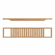 Bamboo Bath Caddy Bathtub Tray Luxury Wooden Rack Shelf Storage Organiser Holder