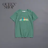 在飛比找蝦皮商城優惠-Ｑｕｅｅｎ Ｓｈｏｐ【01036993】女裝 彩色幾何山形印