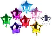 AnnoDeel 50 pcs 10 Inch Star Balloons Foil Balloons Party Mylar Balloon Mixed Color for Wedding Birthday Decoration