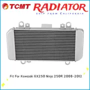 Aluminum Radiator Cooling Cooler Fit For Kawasaki Ninja 250R EX250 2008-2012 11