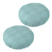 2 Pcs Bar Stool Cover Elastic Bar Stool Seat Covers for 11"-14" Chair Light Blue