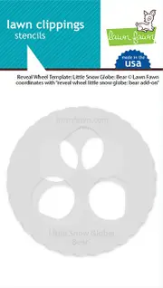 Lawn Fawn Reveal Wheel Little Snow Globe - Bear Templates