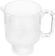 Amosfun 1pc Glass Beer Mug 650ml Cocktail Wine Cup Practical Juice Cold Beverage Cup 650ml