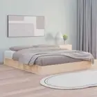 Bed Frame 183x203 cm King Size Solid Wood