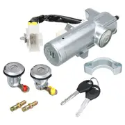 Car Ignition Switch Left Right Door Lock Set with 2 Keys for Navara D22 1997 1998-2003 2004 2005 20 black silver