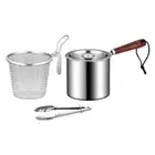 Multipurpose Deep Fryer Pot Kitchen Frying Pan Pasta Basket Frying Basket for