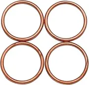 4 PCS Motorcycle Exhaust Pipe Gasket For GSX-R1000 GSXR1000 GSX-R1000R 2017-2024 GSX-S1000 GSXS1000 2016-2024