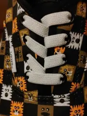 Vans Slip Ons Animal Don't Trip Checkerboard Sneakers Mens 5.5 Womens 7 NWT