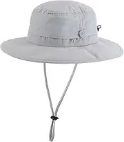 [Home Prefer] UPF50+ Mens Sun Hat Wide Brim Fishing Hat Portable Cowboy Bucket Hat