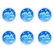 6PK MDI Ice Slime Stress Reliever Sensory/Tactile Squishy Kids Toy Snowy White