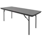 Folding Table Grey 1830x760x750mm Rectangular Bolero Fold-Away Foldable Catering