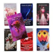 Mystic Red Rose Oracle Cards Game Love Fate Visions Divination Edition Tarot Pla