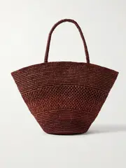 [The Row] The Row - Emilie Large Raffia Tote - Chocolate - One size One size Brown
