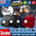 Winter Autumn Warm LED Light Knitted Beanie Hat Men Women Hat USB Rechargeable
