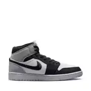[DV0427-100] Jordan Women's Air Jordan 1 Mid SE Sail Black Grey Sneakers *NEW*