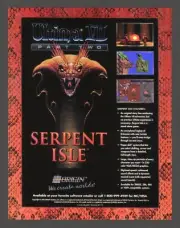 Ultima VII 7 Part 2 Two Serpent Isle PC Game Big Box Promo Ad Art Print Poster