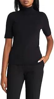 [Anne Klein] Women's Half Sleeve Turtleneck