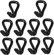 ERINGOGO 10pcs Hooks for Towing and Trailer Use Heavy Duty Hooks with Plastic Coating for Wall Mounted Storage and Garage Shelving Versatile Binding for Cargo