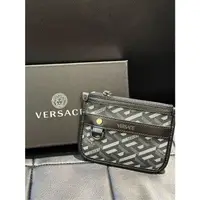 在飛比找蝦皮購物優惠-VERSACE 凡賽斯 女神頭 頂級黑牌 零錢包 卡包  卡