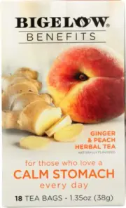 Benefits Ginger & Peach Herbal Tea , Pack of 1