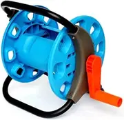 INOOMP 25m Garden Hose Reel Cart Storage Aluminum Pe Plastic Easy to Rotate Home Professional Use