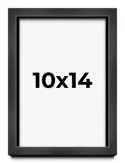 10x14 Shadow Box Frame Grey Charcoal Black | 0.875 Inches Deep | Solid Wood Shad