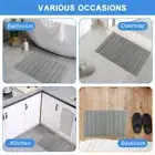 With Coaster Dark Diatomaceous Earth Foldable Bath Mat Set Non Slip