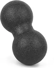 Peanut Massage Ball, Massage Ball 24x12cm EPP Sports Massager Fitness Yoga Ball Massage Acupuncture Points Massaging Equipment for Massaging Neck, Arms, Calves (Black)