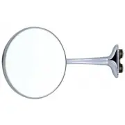 Veteran Vintage Classic Round Head Door Edge Mirror 4" Left or Right Side