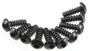 Axial AXA434 M3x8mm Hex Socket Tapping Button Head Black (10) EXO / Wraith