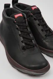 Peu Pista GORE-TEX Black leather sneakers for women